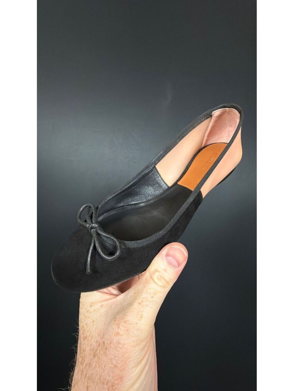 Celine Black & Pink Ballet Flats Size 36.5